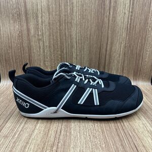 XERO SHOES Prio Barefoot Sneakers Black Lace Up Low Top‎ Minimalist Mens Sz 14